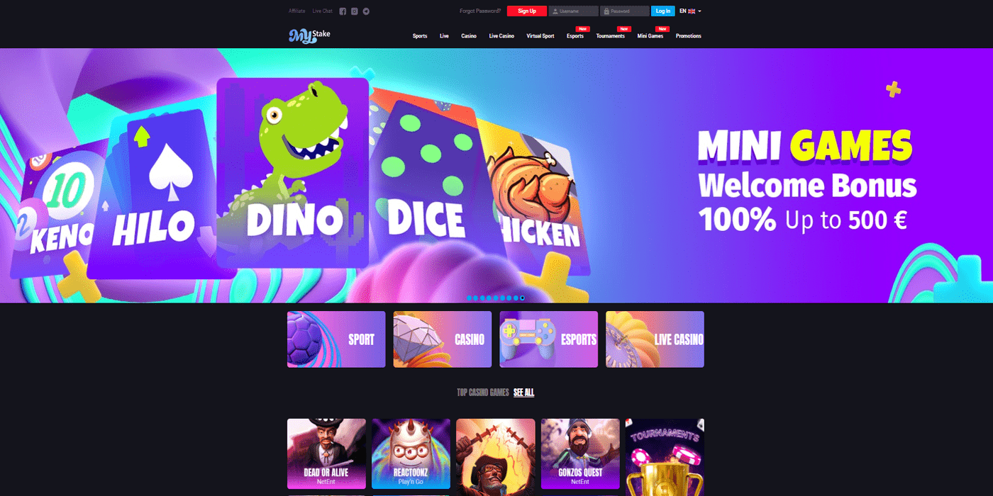 mystake casino website